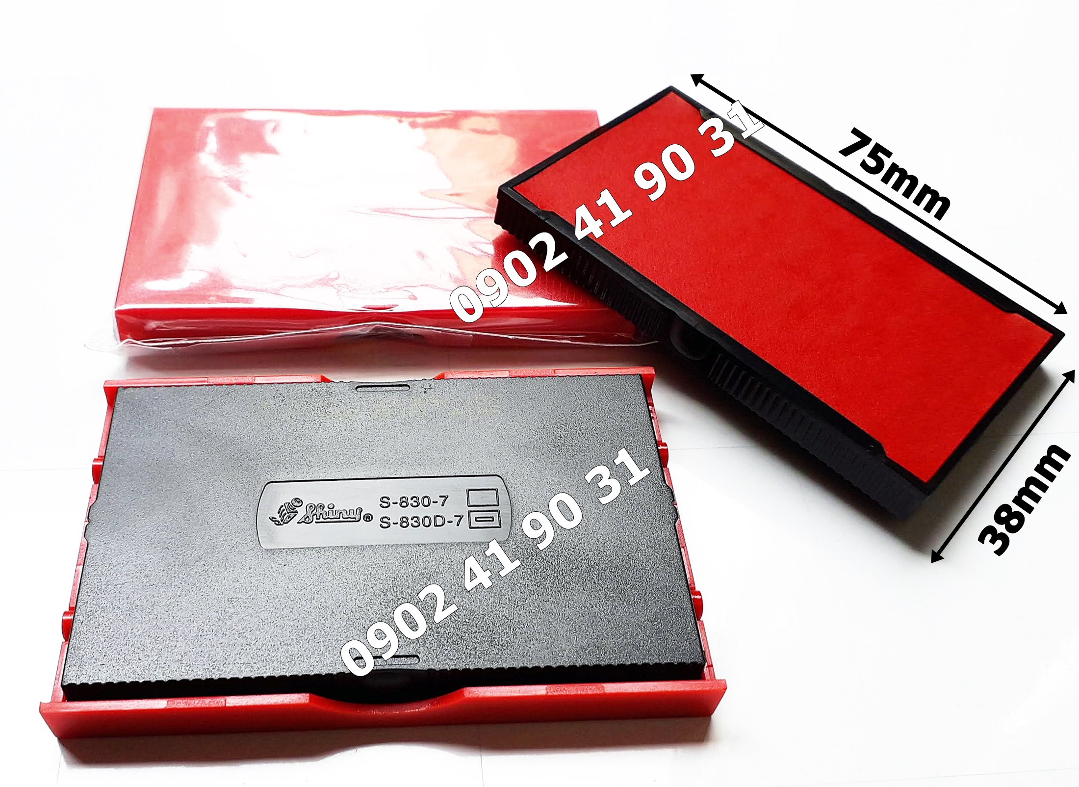 Tampon shiny s830 ( thẻ mực, khay mực s830-7 dùng lắp hộp dấu shiny s-830 )