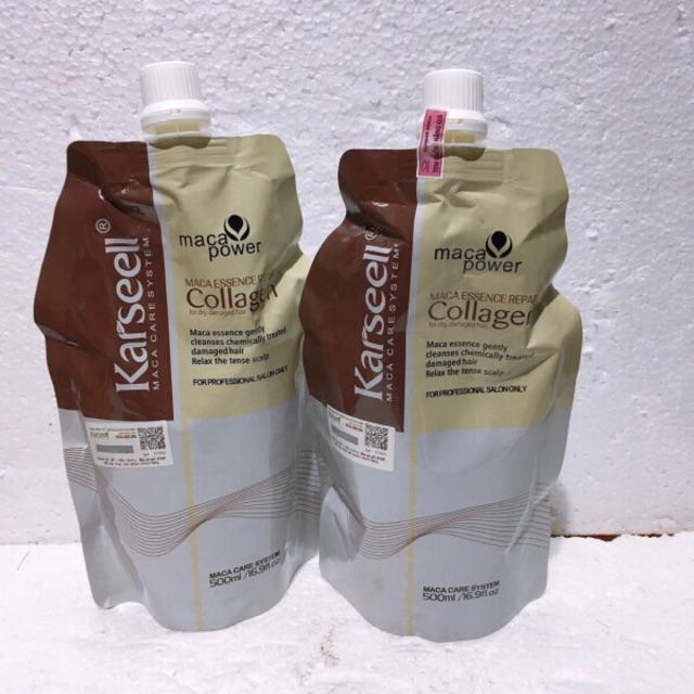 Kem ủ tóc phục hồi tóc hư tổn Collagen Karseell Maca (túi 500ml)