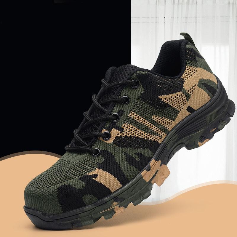 GIÀY BẢO HỘ LAO ĐỘNG SIÊU BỀN MÀU QUÂN ĐỘI