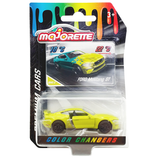 Đồ chơi mô hình xe premium cars color changers 204c-3 - majorette 212054021 - ford mustang gt