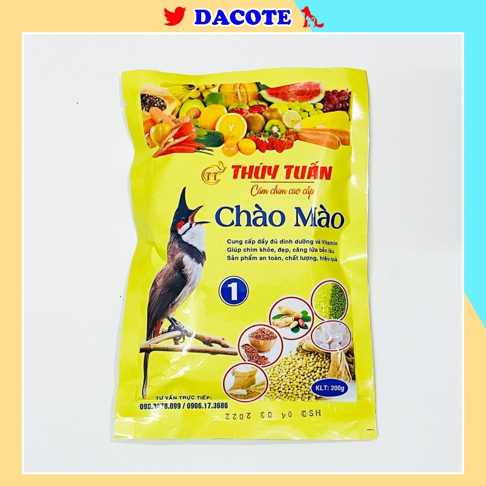 【Hàng giao ngay】 Cám chim chào mào Thúy Tuấn số 1 cao cấp 200gram - Cám chào mào Thúy Tuấn số 1 giá rẻ