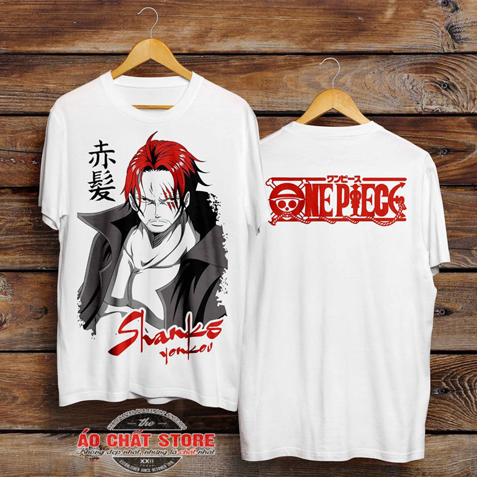 [HCM]Áo Thun TỨ HOÀNG SHANK TÓC ĐỎ Siêu Chất | Áo Phông SHANK ĐẢO HẢI TẶC ONE PIECE | ANIME OP52