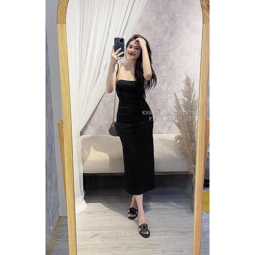 Đầm maxi hai dây ôm body sexy