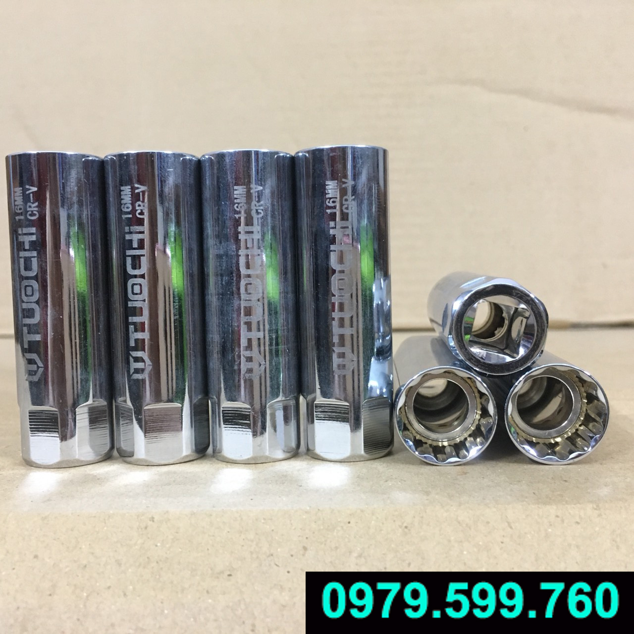 Khẩu mở bugi 14 + 16 mm có nam châm từ tính
