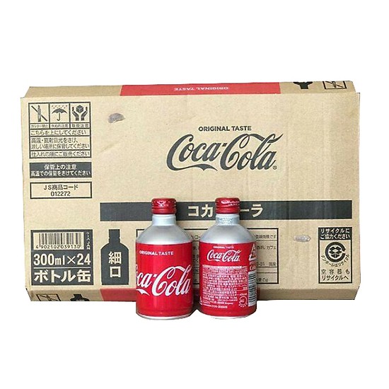 [HCM]THÙNG 24 LON COCA COLA CHAI NHÔM NẮP VẶN 300ML - HÀNG NỘI ĐỊA NHẬT - DATE 7/2023
