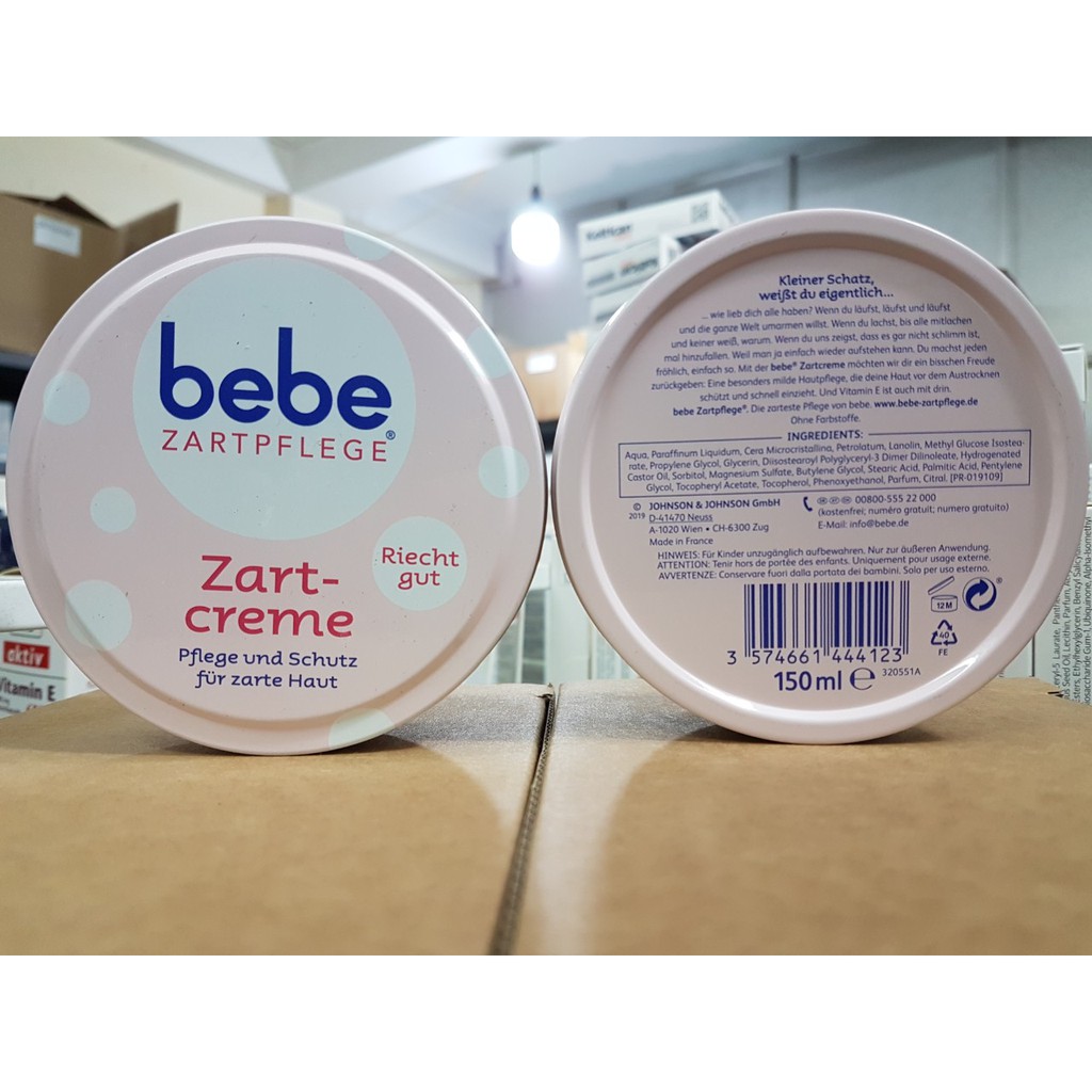 Kem dưỡng da chống nẻ cho bé Bebe Zartcreme 150ml của Đức -
