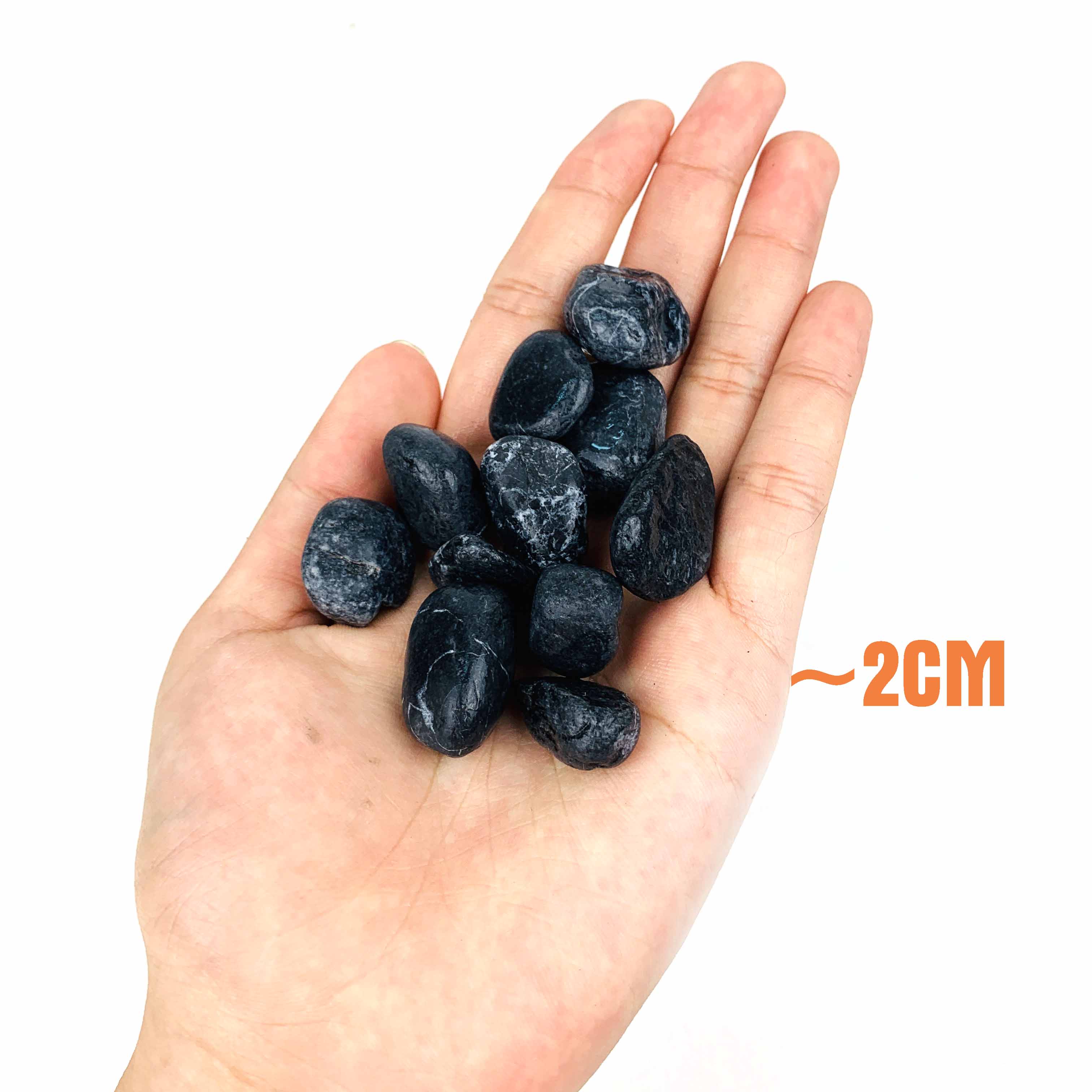 1kg Sỏi Đen Trang Trí Sân Vườn, Lót Chậu Cây, Trang Trí Hồ Cá, Bể Cá Thủy Sinh, Hồ 7 Màu, Betta, Terrarium