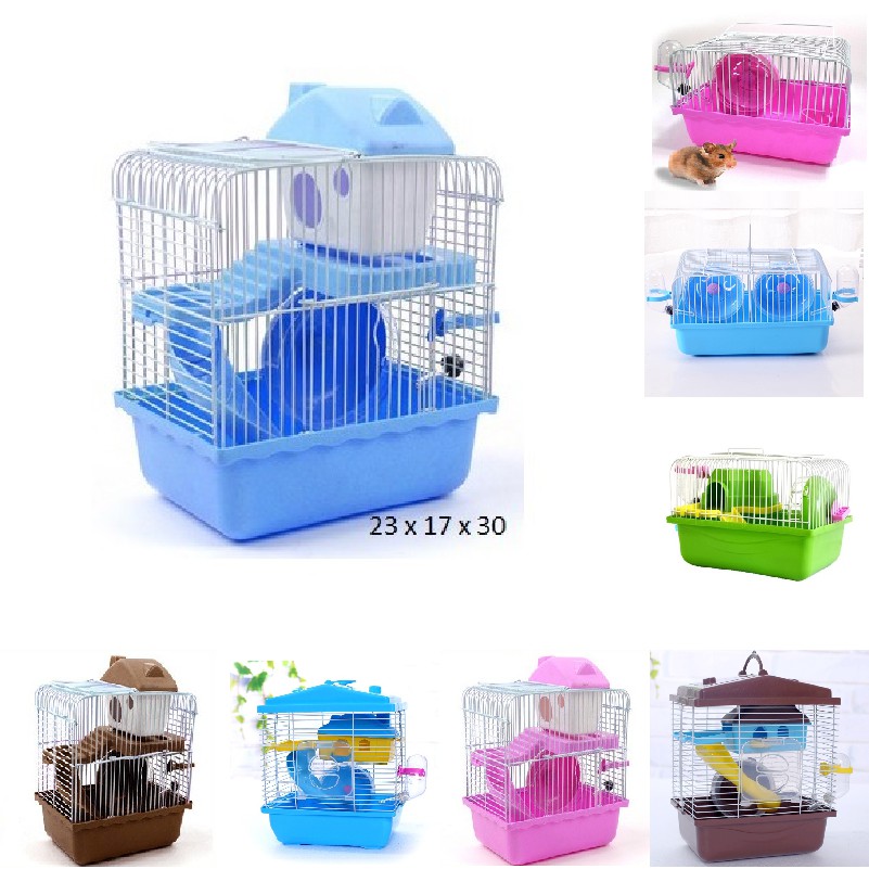 Lồng chuột hamster đầy đủ phụ kiện [ MUA LỒNG TẶNG THỨC ĂN ] [ Sản phẩm và phụ kiện như hình ]