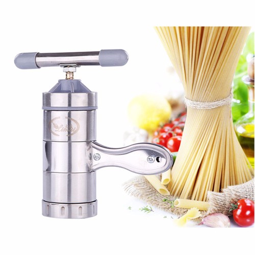 Dụng cụ làm bún mì tươi 5 đầu inox cao cấp khuôn ép làm bún tươi mỳ sợi mì nui mini 5 đầu cắt inox cho nhà bếp gia đình