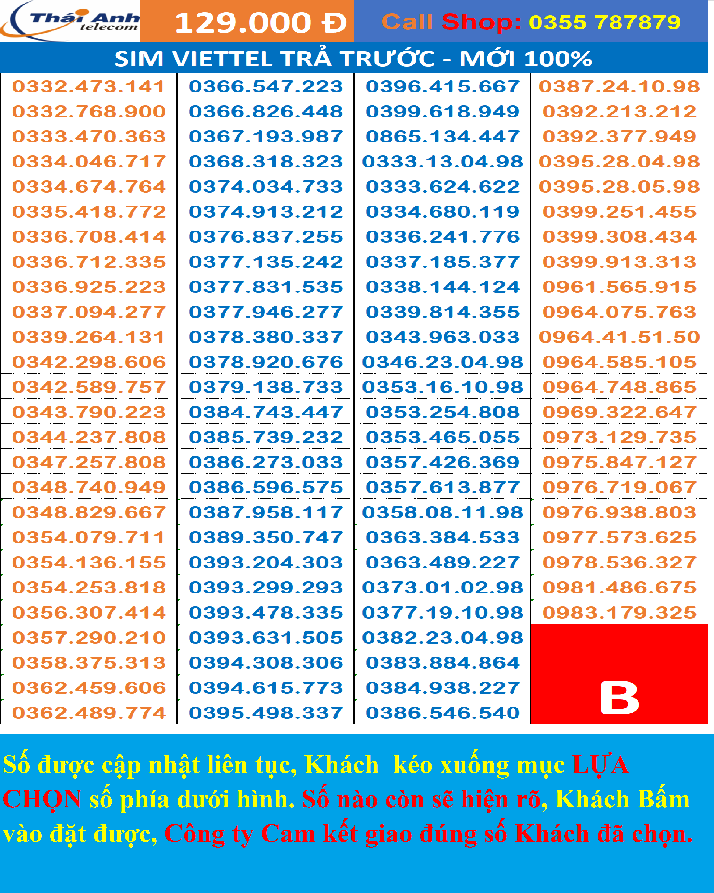 Sim Viettel 09, CHỌN SỐ, đồng giá 139.000, Gói cước Tomato, Chưa Kích hoạt, Đăng ký được nhiều gói cước hấp dẫn. SIM VIETTEL Chính hảng, sim mới 100%.