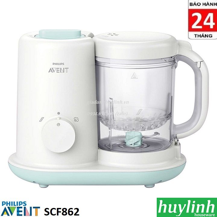 Máy xay hấp thực phẩm 2 trong 1 Philips Avent SCF862 - chính hãng