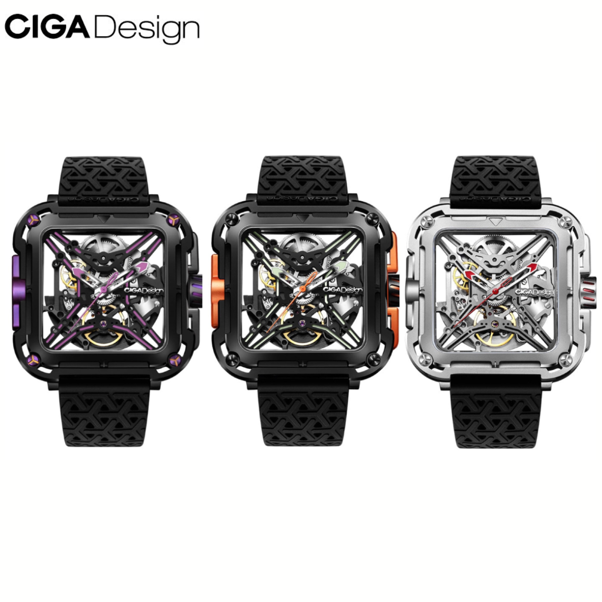 Đồng hồ cơ CIGA Design X Series Gorilla -  Phiên bản Thép không gỉ - Bản Quốc Tế - Bảo hành chính hãng 12 tháng - Full VAT