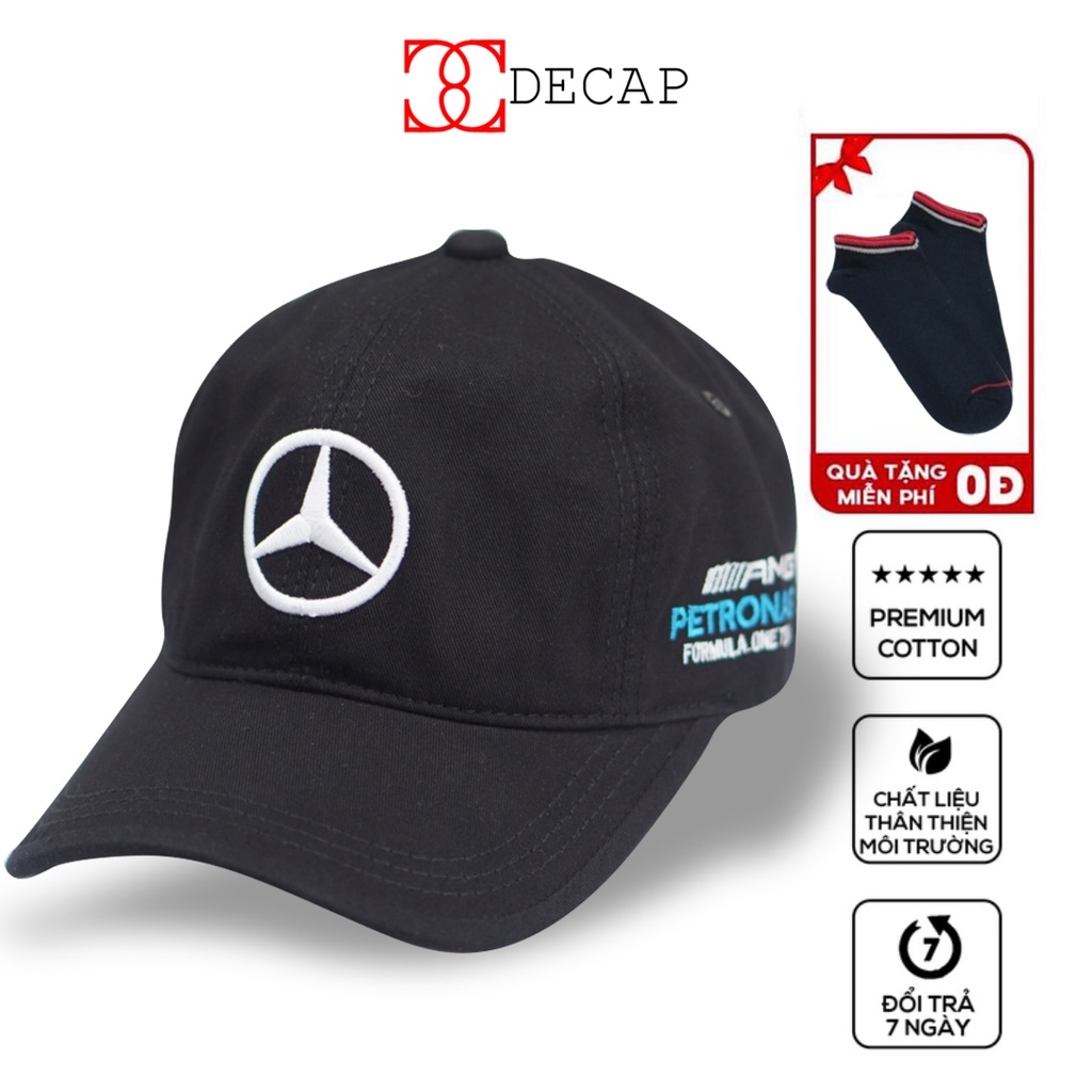 Mũ lưỡi trai ❤️Freeship❤️ Nón lưỡi trai Mercedes - Mũ kết nhiều màu Unisex nam và nữ