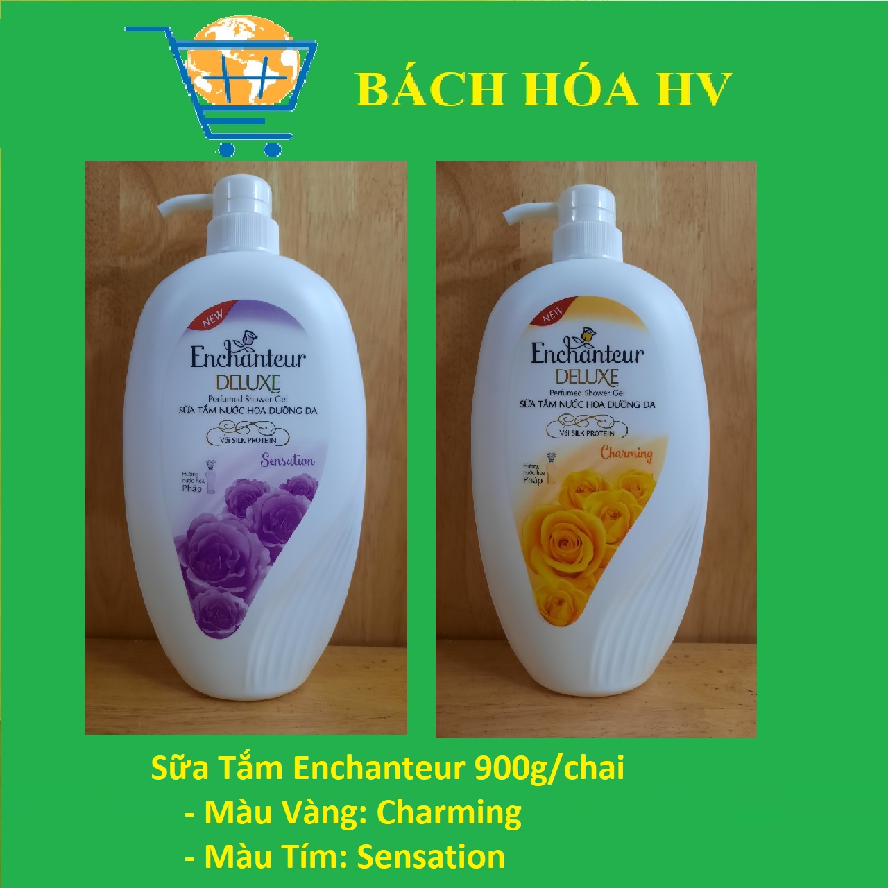 [HCM]Sữa Tắm ENCHANTEUR 900g/chai - BACH HOA HV