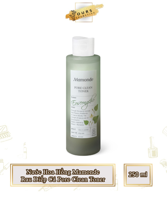 Nước Hoa Hồng Mamonde Rau Diếp Cá Dành Cho Da Dầu Mụn Pore Clean Toner 250ml