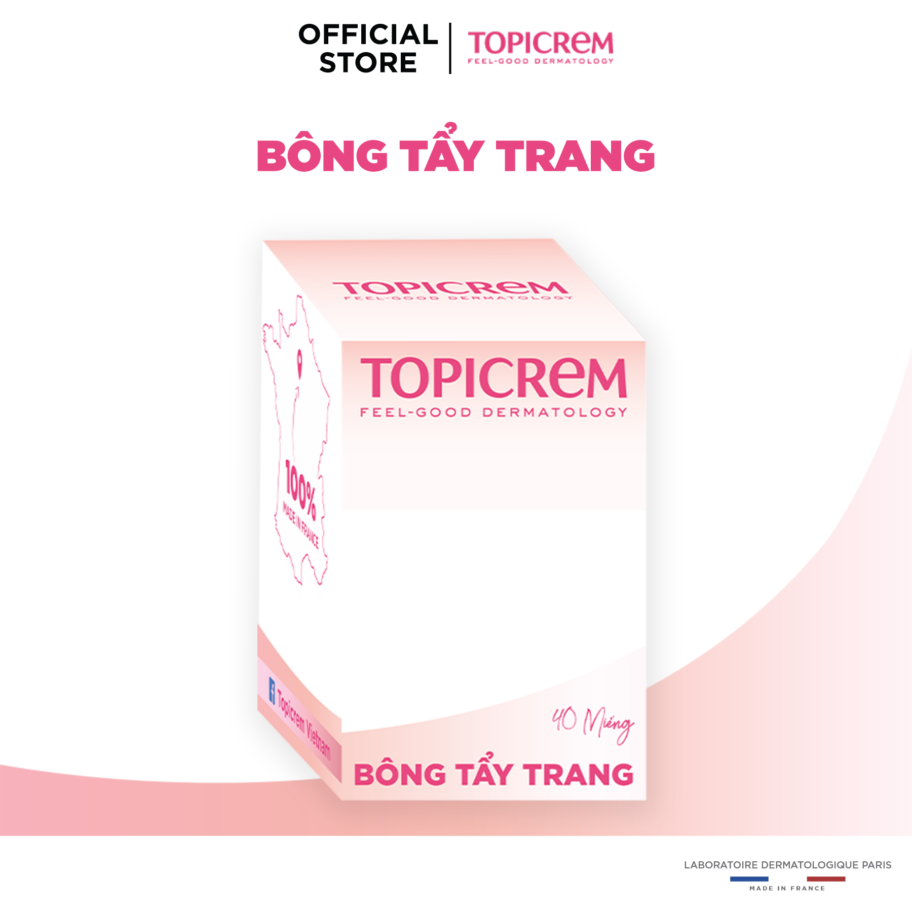 Bông tẩy trang cao cấp Topicrem