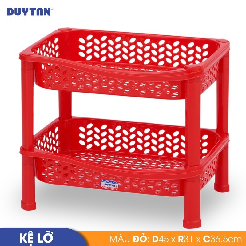 Kệ lỡ nhựa DUY TÂN 2 ngăn (45 x 31 x 36.5 cm) - 26931 - Giao màu ngẫu nhiên