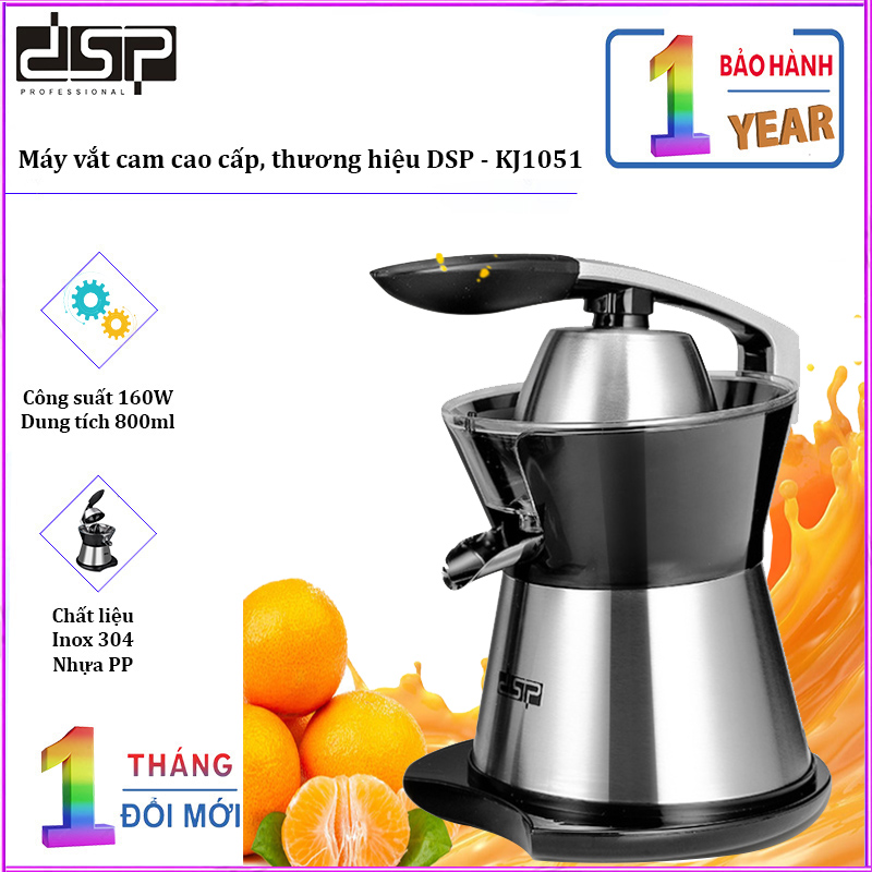 Máy vắt cam cao cấp nhãn hiệu dsp kj1051 công suất 160w