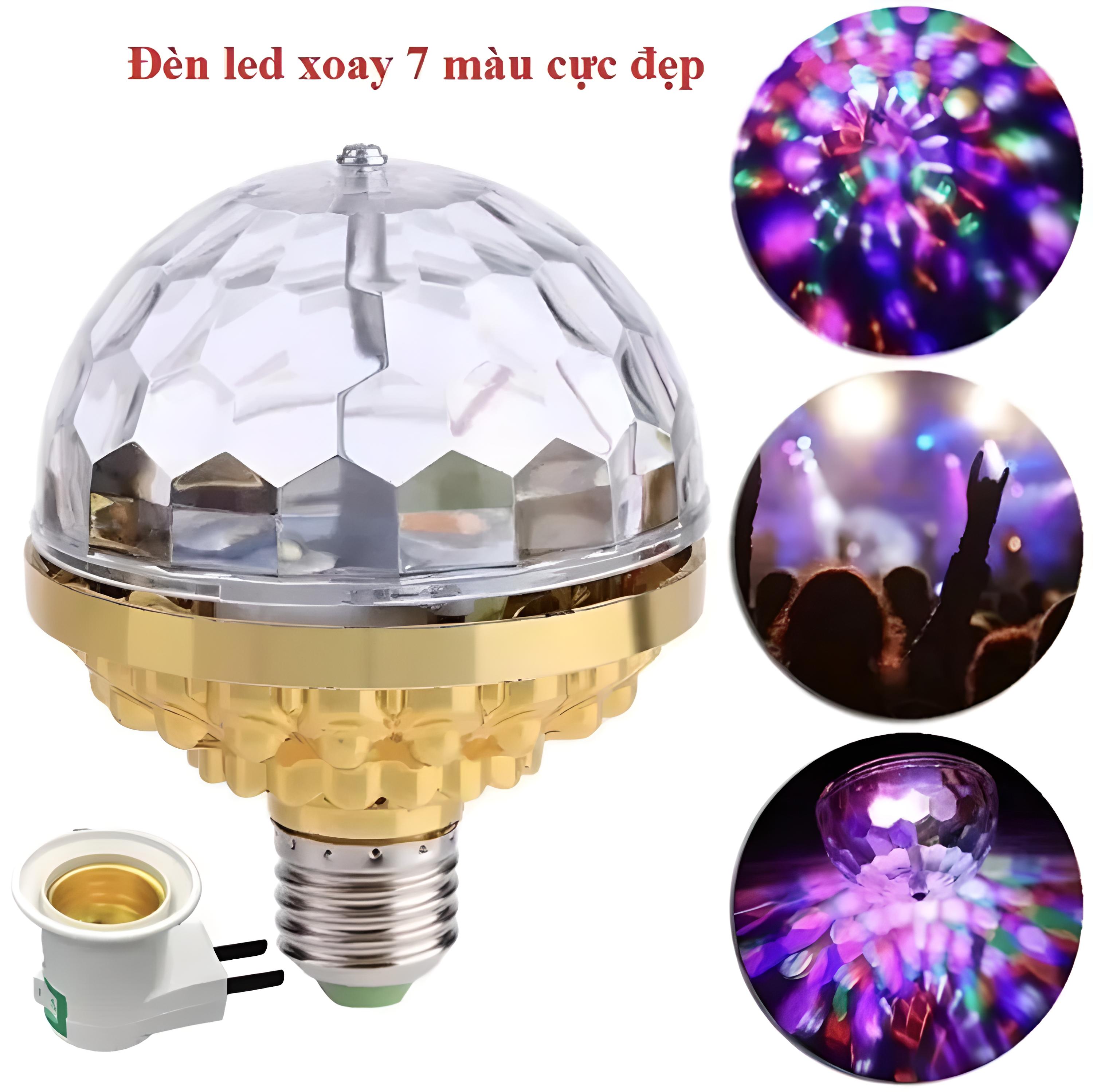 Đèn Led Xoay 7 Màu Vũ Trường Đèn Quẩy Bar Xoay 360 Độ Đèn Chớp Trang Trí Sân Khấu Thích Hợp Cho Các Buổi Họp Mặt Buổi Tiệc Cùng Bạn Bè Và Người Thân