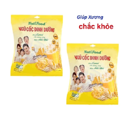 Thùng 14 gói ngũ cốc dinh dưỡng nguyên cám nutifood - bịch 500gr