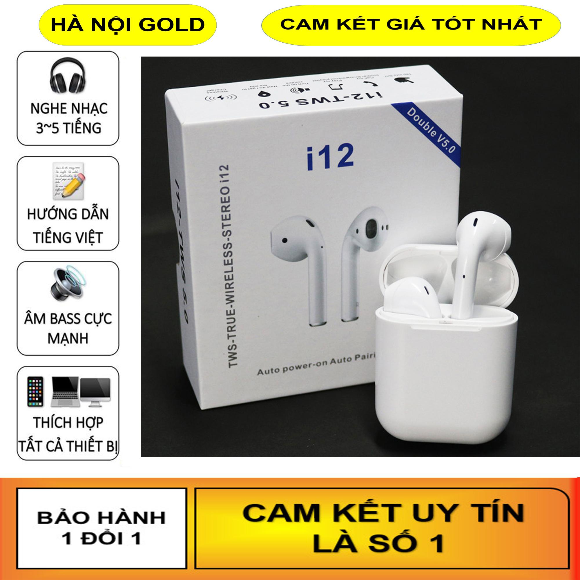 Tai Nghe Bluetooth i11, Tai Nghe i12, Tai Nghe Nhét Tai Không Dây Bluetooth I11TWS, Tai Nghe Bluetooth 5.0 i12 TWS [ Điều Khiển cảm ứng] (Màu trắng) - Tai nghe Bluetooth Không Dây, Tai Nghe Không Dây, Tai nghe Bluetooth Màu Trắng, Tai Nghe Giá Sốc