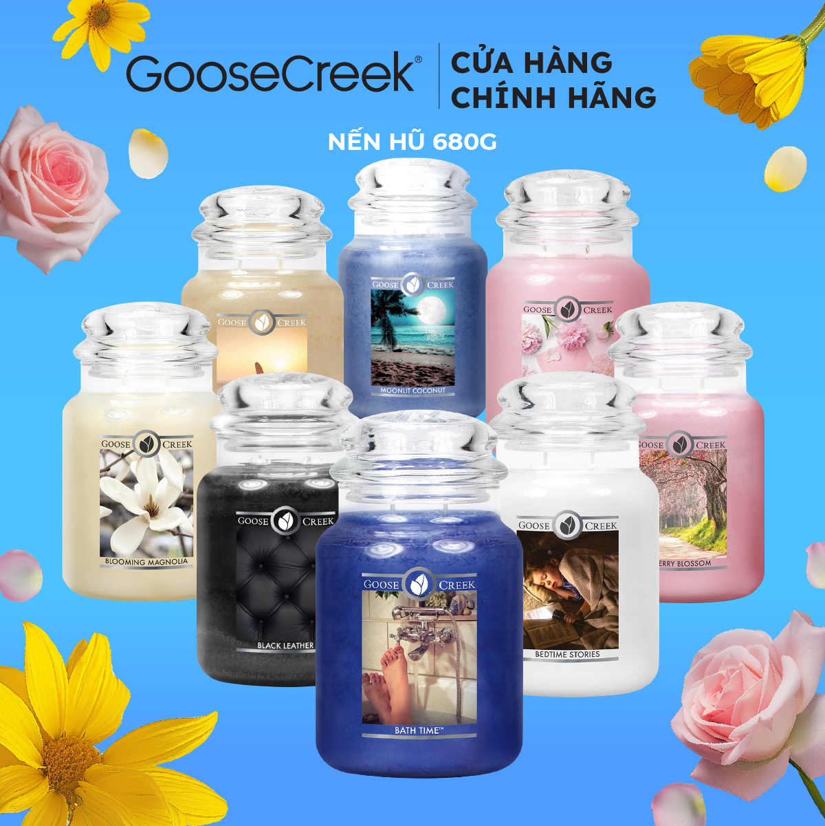 Nến hũ Goose Creek - BST Nhiều mùi hương