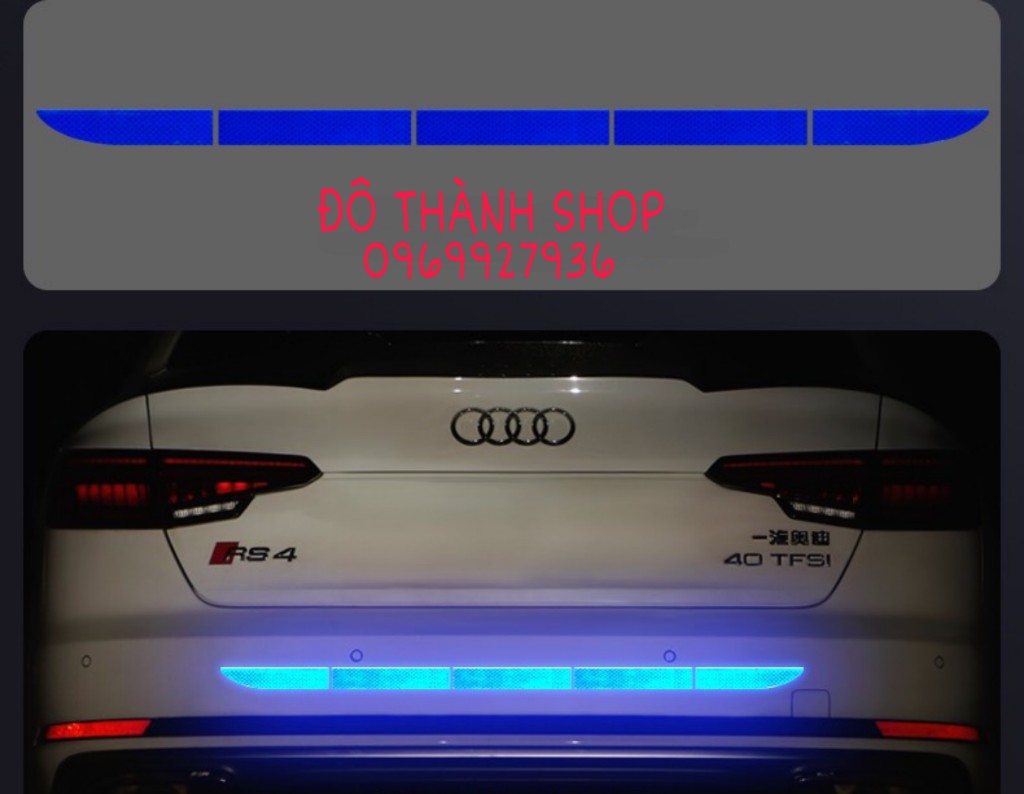 COMBO 5 MIẾNG PHẢN QUANG ĐUÔI XE OTO 90X3.5CM CẢNH BÁO AN TOÀN CHO CÁC LOẠI XE KHI THAM GIA VÀO BAN ĐÊM (BẢN ĐẶC BIỆT)