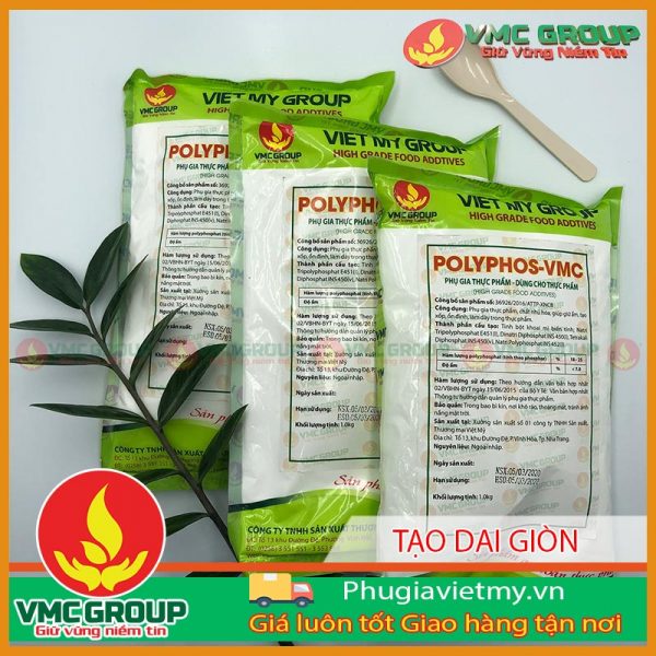 PHỤ GIA TẠO GIÒN DAI CHO GIÒ CHẢ  VMC POLYPHOS