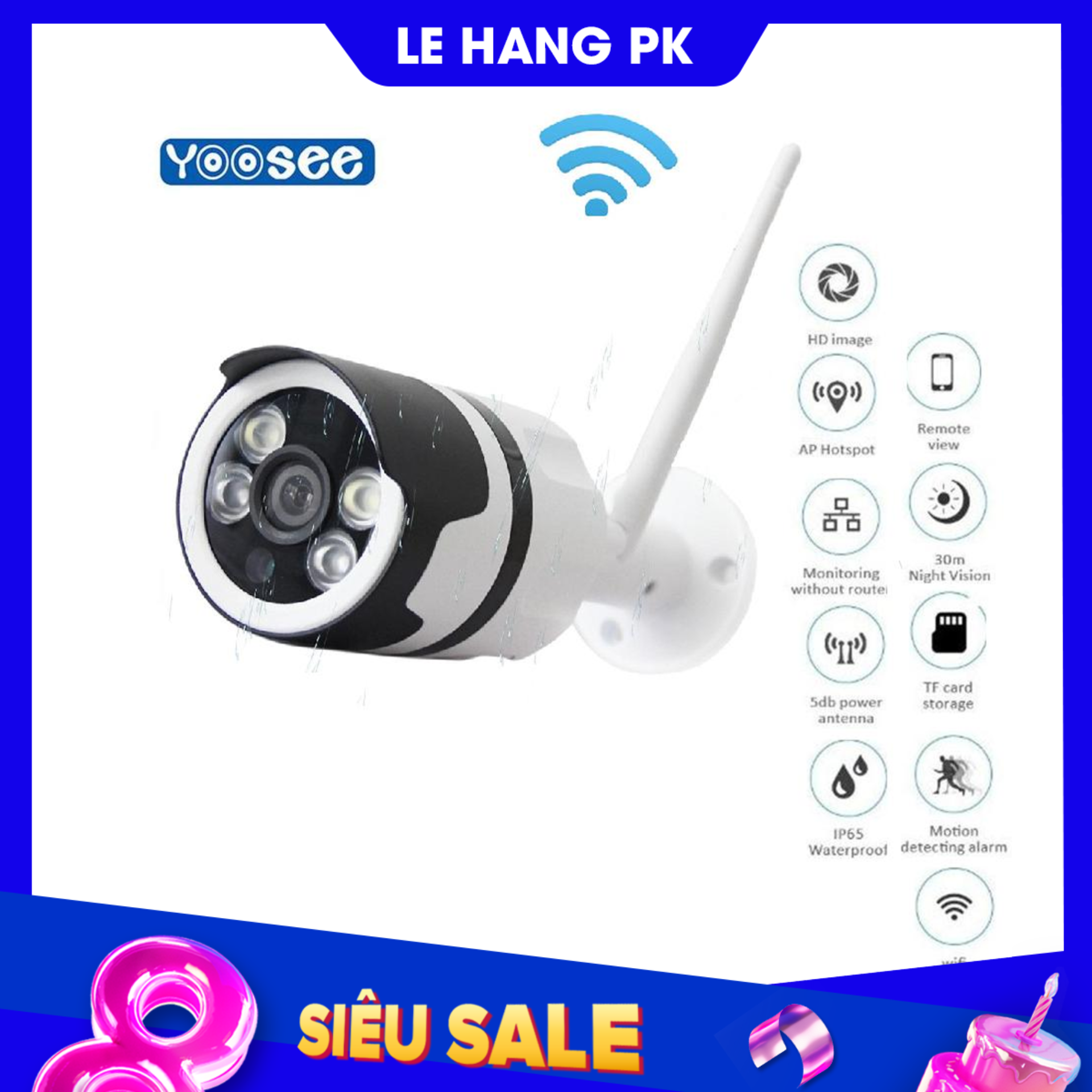 Camera Yoosee ngoài trời IPW016L3
