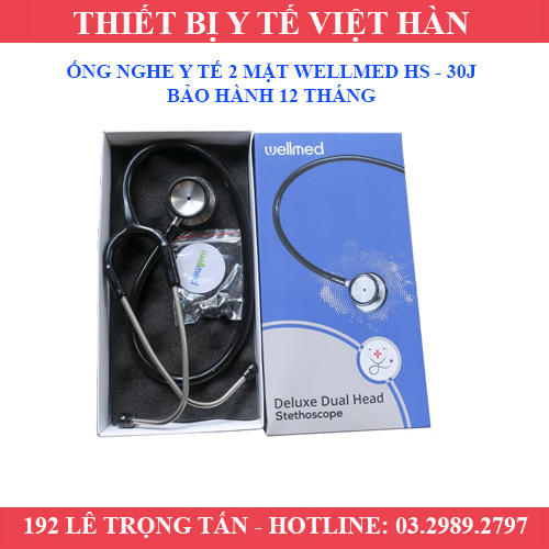 ỐNG NGHE Y TẾ 2 MẶT WELLMED HS - 30J - BẢO HÀNH 12 THÁNG