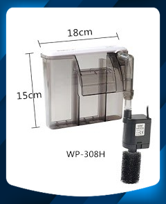 [Hoàn Tiền 10%][Siêu Sale] Combo máy lọc thác treo SOBO 308H + 1 miếng bông lọc dành cho hồ cá cảnh