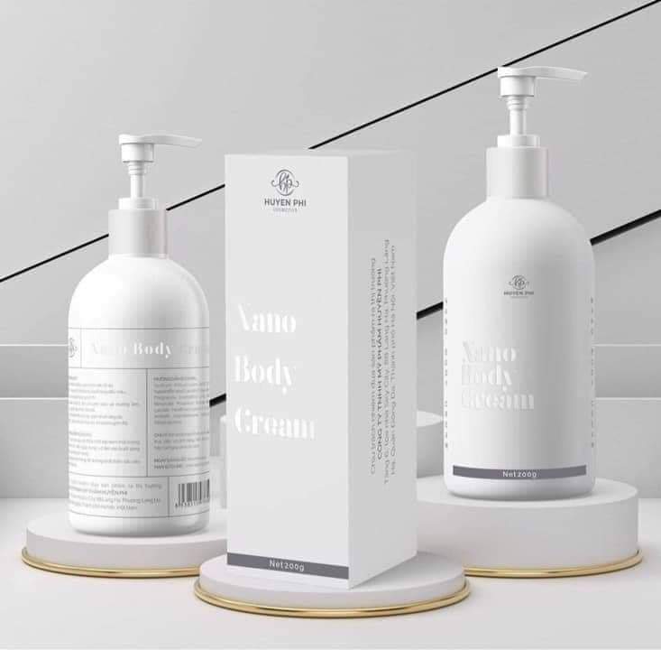[HCM]Kem BODY NANO Huyền Phi  cho làn da căng mướt láng mịn.