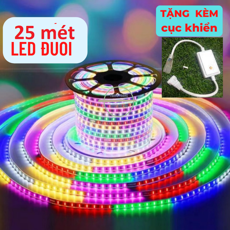 50M Dây đèn led chạy đuổi chip 2835, Dây đèn led trang trí,Tặng Kèm Nguồn. Đèn bàn thờ- đèn nháy -đèn chớp, dây led đuổi, đèn led trang trí