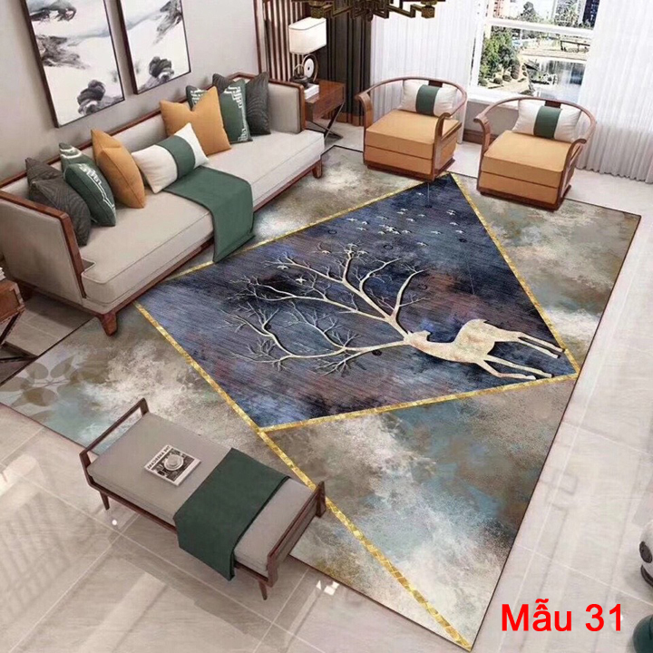 thảm lót sàn phong cách hiện đại mới 2020 có 2 kích thước mẫu 31