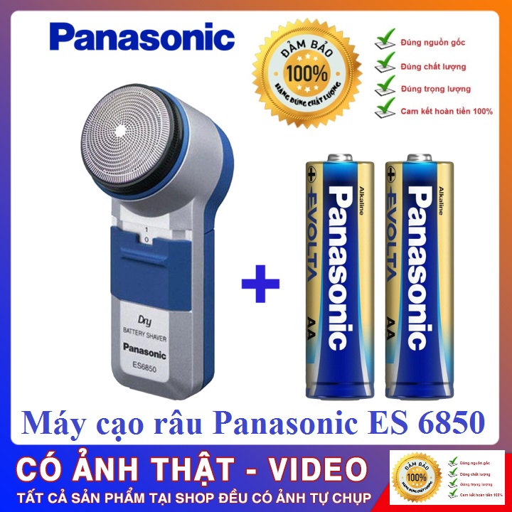 Máy Cạo Râu Panasonic ES 6850 Chính Hãng Nhập Khẩu Thái Lan Tặng Kèm 2 Pin Panasonic