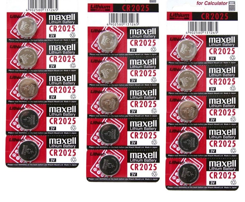 [HCM]Vỉ pin CR2025 Maxell Vĩ 5 viên  dùng để thay điều khiển các loại - Pin 3v Lithium - CR2025