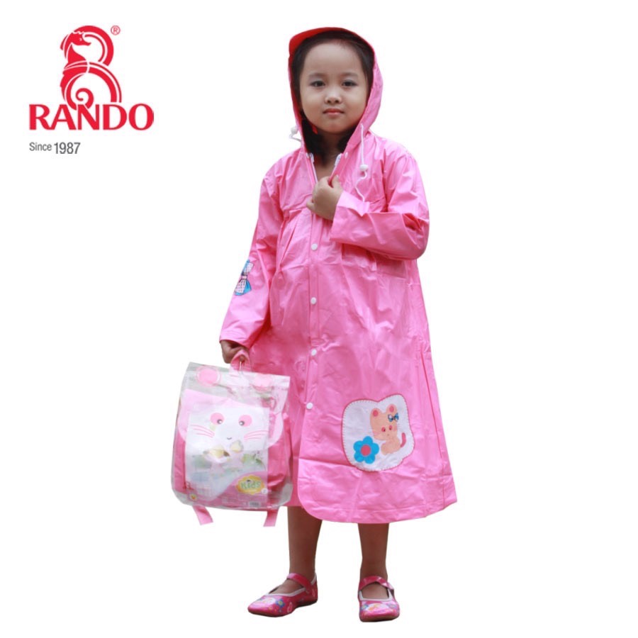 [HCM]Áo mưa dây kéo trẻ em cao cấp RANDO
