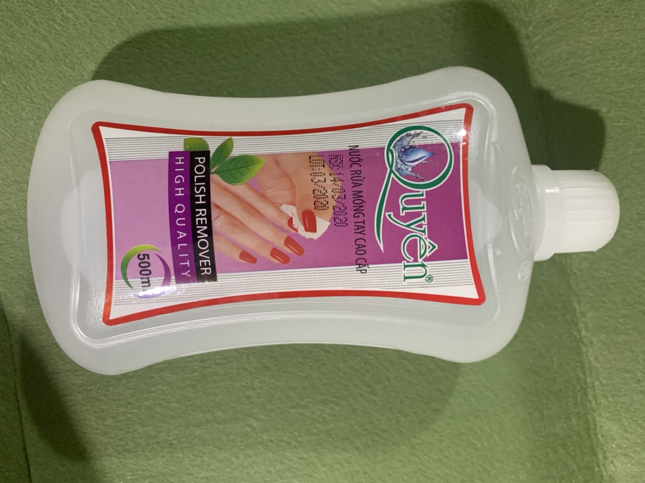 Nước rưa mong tay cao cấp 500ml - nước rưa mong tay sơn thường