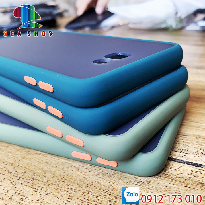 [TẶNG KÍNH CƯỜNG LỰC FULL] Ốp lưng Samsung Galaxy J7 Prime / SM-G610 - lưng nhám - viền nhựa dẻo - chống sốc siêu bền