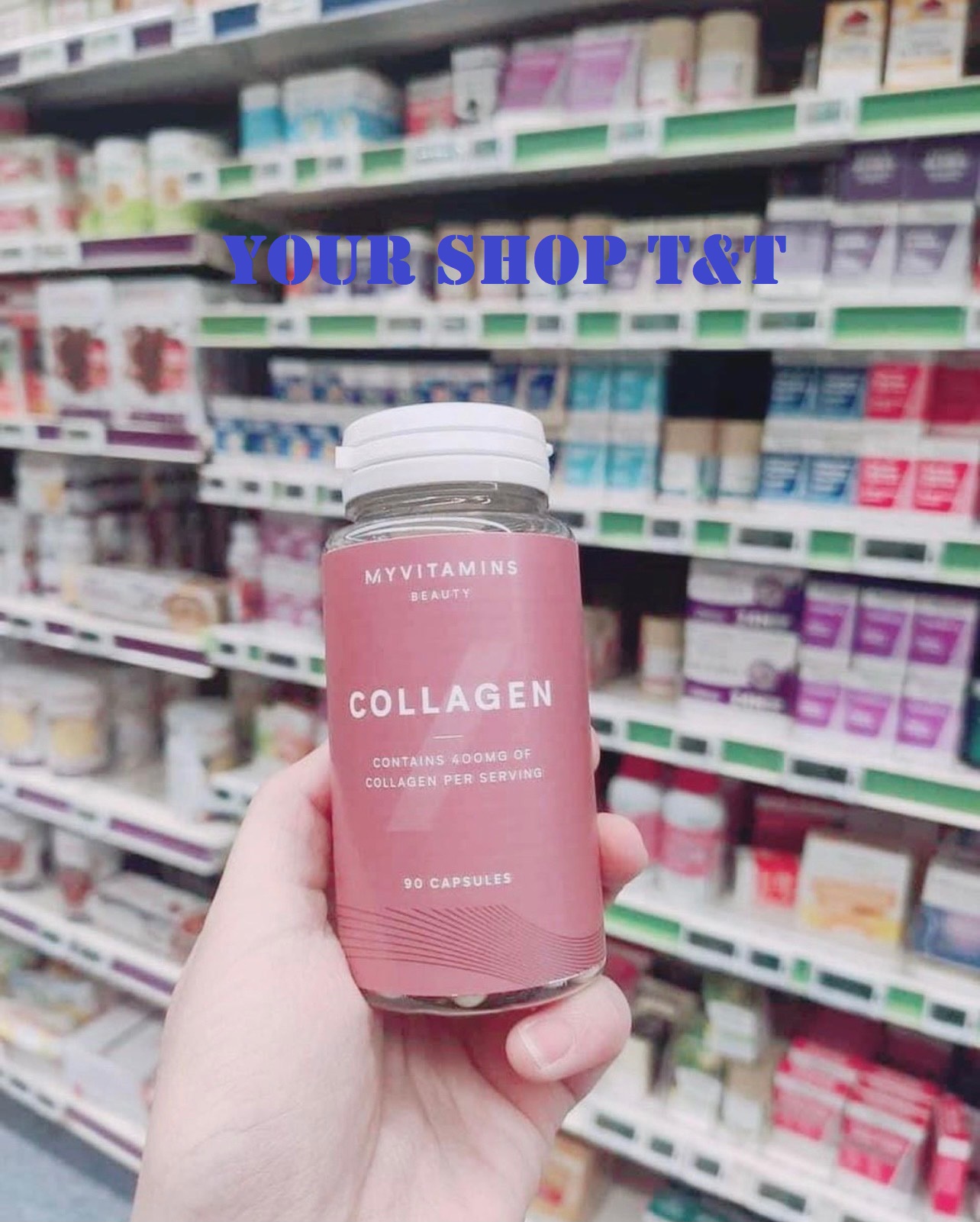 [Bill Pháp] Viên Uống Collagen Myvitamins Beauty Giúp Dưỡng Ẩm, Làm Săn Chắc Và Chống Lão Hóa Da 90 