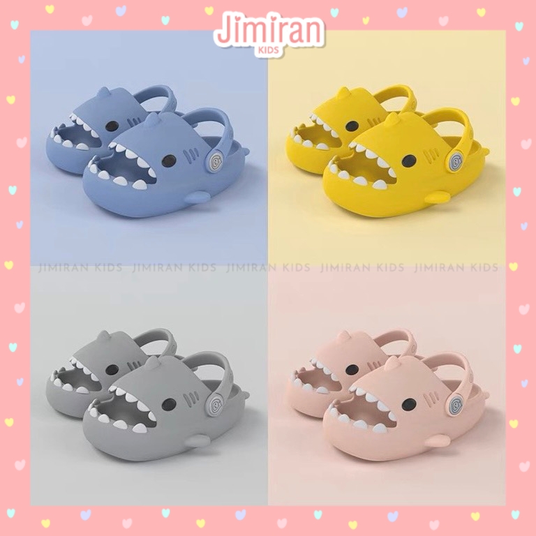 Dép cá mập cho bé trai bé gái 1 tuổi - 4 tuổi Baby Shark siêu nhẹ chống trơn trượt chính hãng DB13