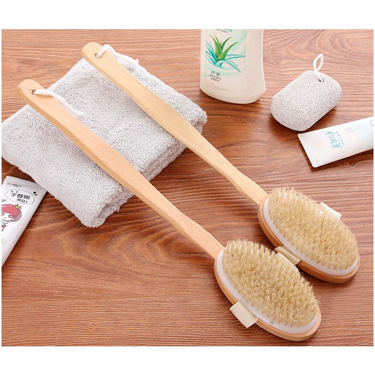 Bàn chải tắm cọ da khô, tẩy da chết body, cây chà da khi tắm massage body cực đã - loại tháo rời
