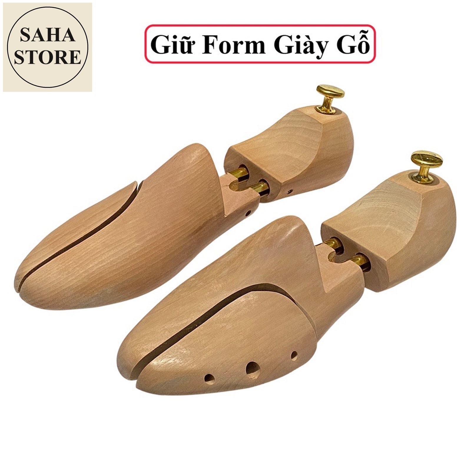 Cây giữ form giày gỗ shoes tree SAHA971 có size dụng cụ bảo vệ giầy shoe cao cấp