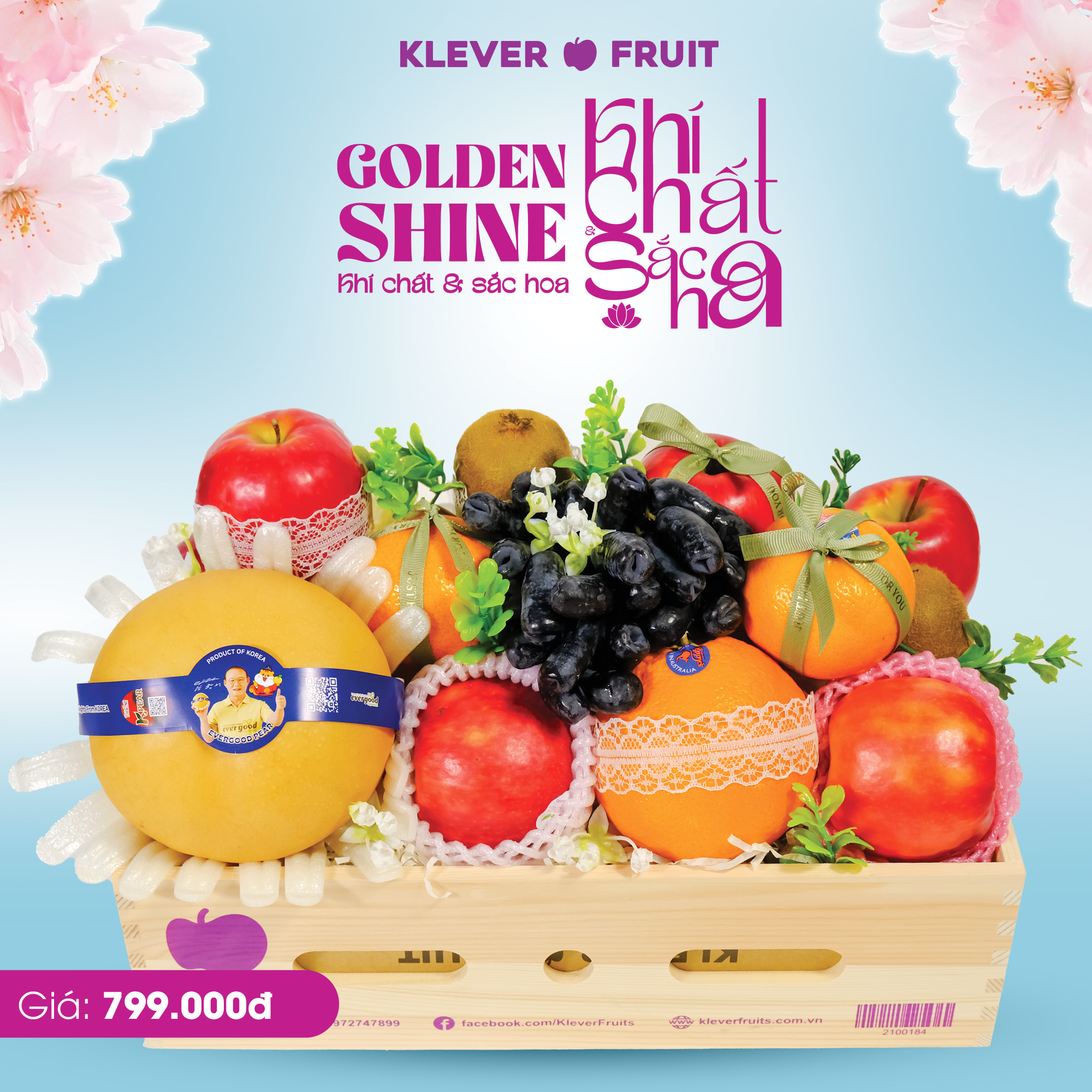Giỏ quà trái cây 20/10 - Sắc Hương