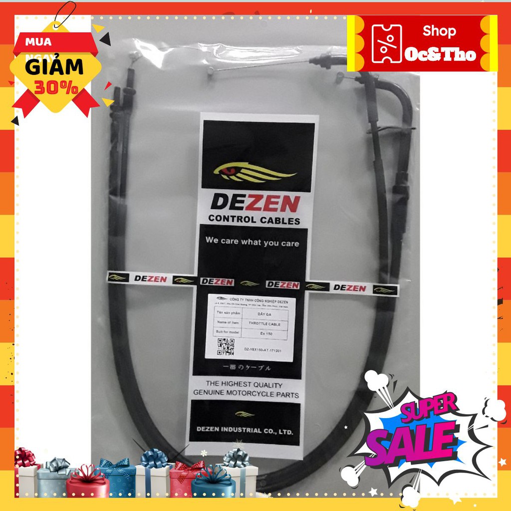 $$$ dây ga Exciter 150 Dezen (Ex150 yamaha) - Hàng chất lượng cao
