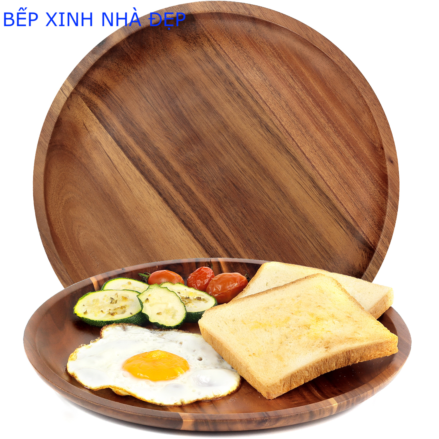 KHAY TRÒN - ĐĨA GỖ TRÀM TRÒN ĐƯỜNG KÍNH 28CM