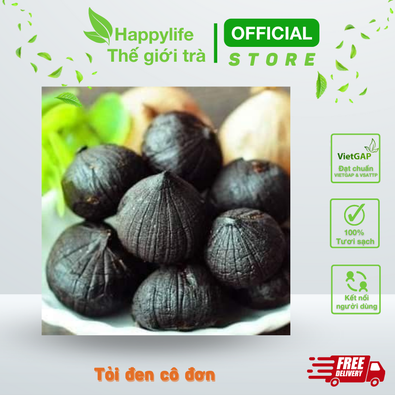 Tỏi Đen Cô Đơn Châu Yên túi 500gr - Giúp Tăng Cường Đề Kháng, Bảo Vệ Tim Mạch và Huyết Áp, Lên Men 100% Tự Nhiên 60 Ngày