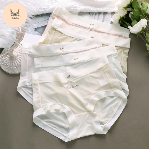 Sét 10 quần lót nữ tàng hình su lụa phối chữ siêu mềm mát