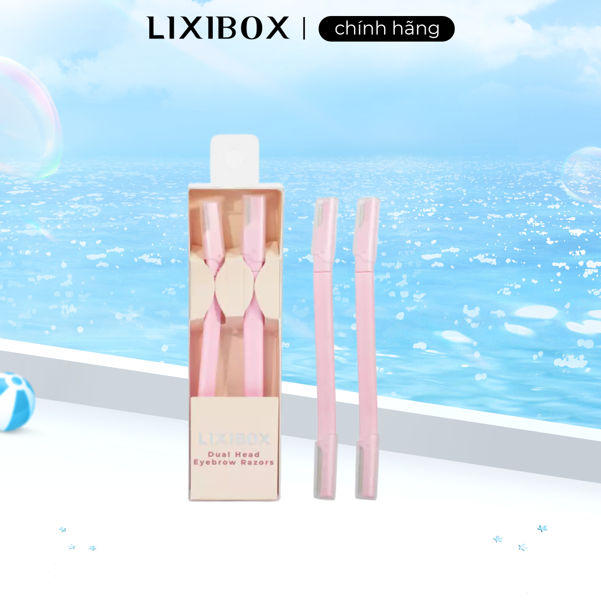 Dao Cạo Chân Mày 2 Đầu Lixibox Dual Head Eyebrow Razors