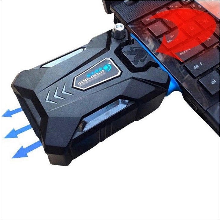[HCM]Quạt hút gió tản nhiệt laptop Coolcold ICE TROLL NEW 2020 giúp laptop giảm 10 độ